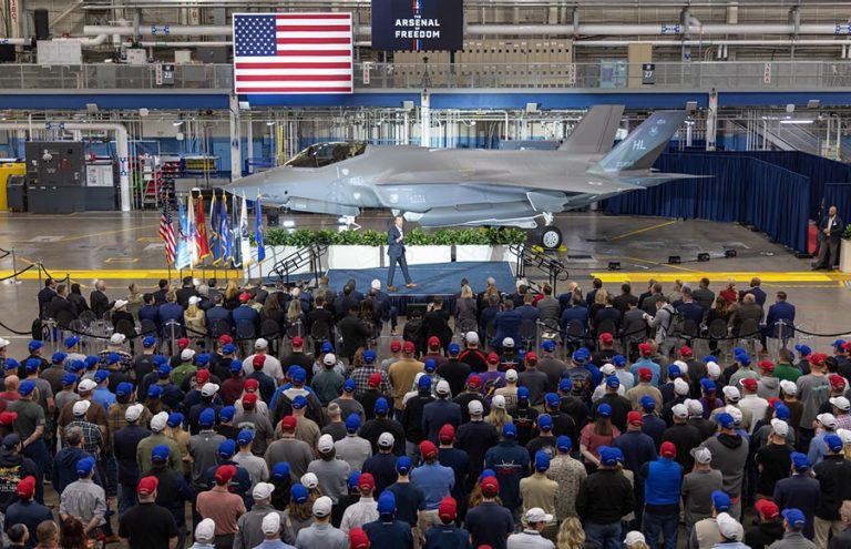 Secretary of War Visits Lockheed Martin F-35 Production Facility