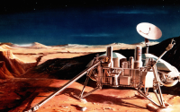 Illustration of Viking Lander on Mars